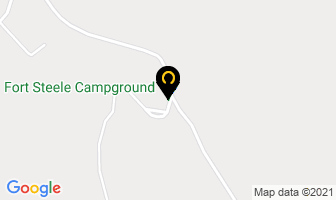Fort Steele Campground in East Kootenay B map