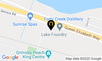 Forty Creek Distillery in Grimsby map