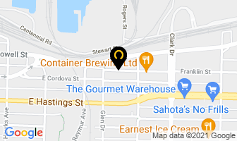 Fossil Project Services in Vancouver map