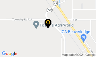 Foster's Agri-World in Beaverlodge map