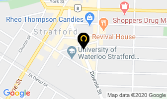 Fosters Inn in Stratford map
