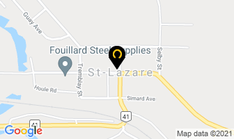 Fouillard Implement Ltd in St-lazare map
