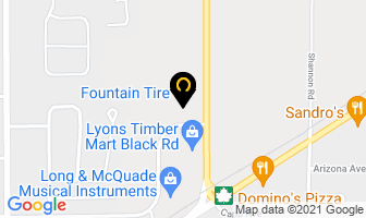 Fountain Tire in East Angus map