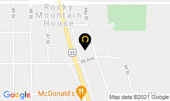 Fountain Tire in Rocky Mountain House map