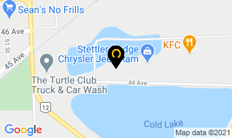 Fountain Tire in Stettler map