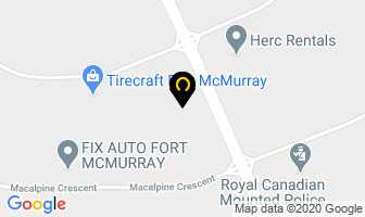 Fountain Tire in Fort McMurray map