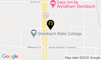 Fountain Tire in Steinbach map