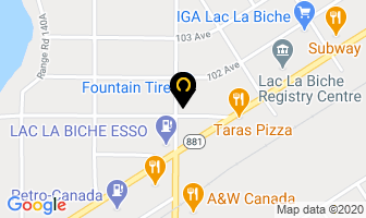 Fountain Tire in Lac la Biche map