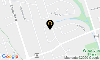 Four Seasons Landscaping in Oshawa map