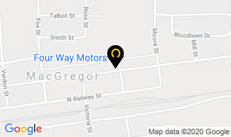 Four Way Motors in Macgregor map