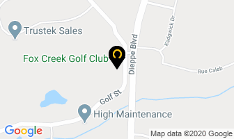 Fox Creek Golf Club in Dieppe map