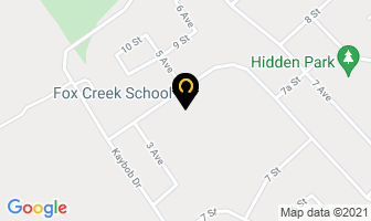 Fox Creek School in Fox Creek map