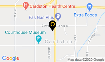 Fox Mercantile in Melfort map