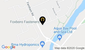 Foxboro Fasteners in Magog map