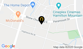 Fraccaro Dental Group in Hamilton map