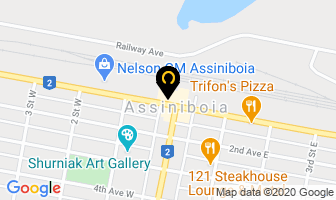 Franklin Hotel & Motel in Assiniboia map