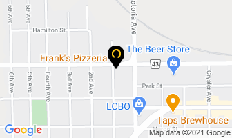 Frank's Pizzeria in Niagara Falls map