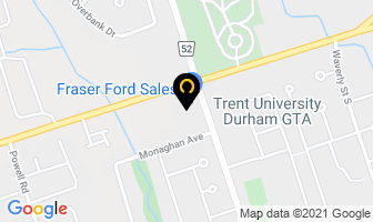 Fraser Ford Sales Ltd in Oshawa map