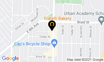 Fratelli Bakery in New Westminster map