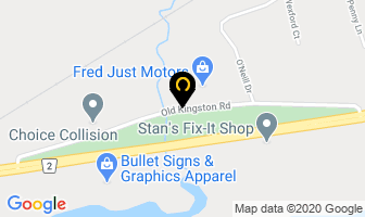Fred Just Motors in Magog map