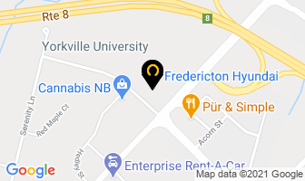 Fredericton Hyundai in Fredericton map