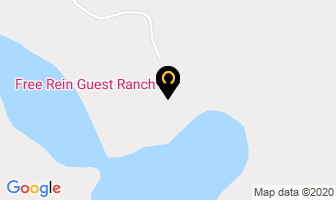 Free Rein Guest Ranch in Bridge Lake map