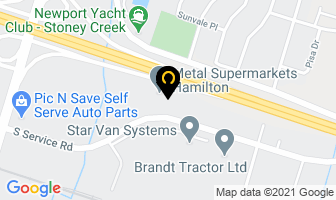 Freepak Inc in Hamilton map