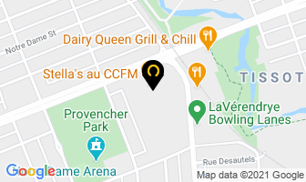 Freeze Frame in Winnipeg map