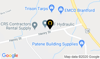 Frf Hydraulic Inc in Brantford map
