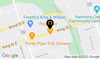 Friendly Greek in Oshawa map