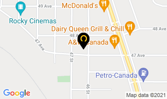 Friendship Centre in Rocky Mountain House map