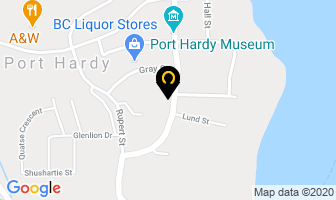 Front Line Glass Solutions in Port Hardy map