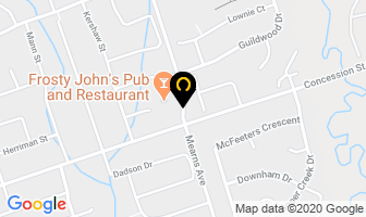Frosty John's Pub in Bowmanville map