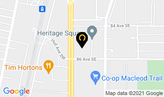 Frugal Gourmet in Calgary map