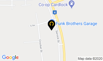 Funk Brothers Garage in Glaslyn map
