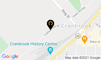 G E Motel in Cranbrook map