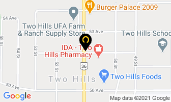 G O's Drive-In in Two Hills map