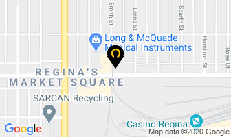 Gabbo's Night Club in Regina map