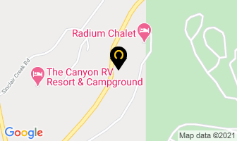 Gables Motel in Radium Hot Springs map