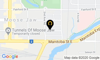 Gabriel Yvonne in Moose Jaw map