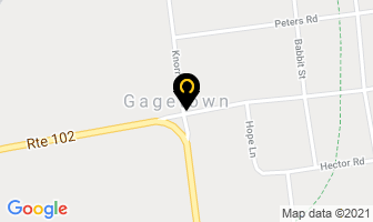 Gagetown Recreation Centre in Gagetown map