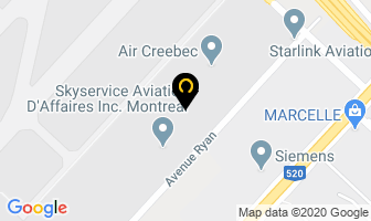 Galaxy Airways Inc in Dorval map