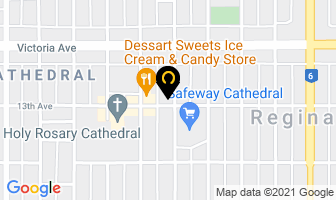 Gale's Florist in Regina map