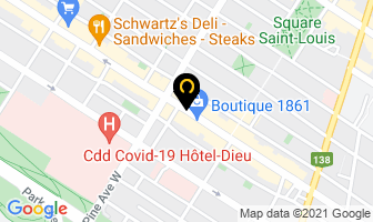 Gallimard Lt&eacute;e in Montreal map