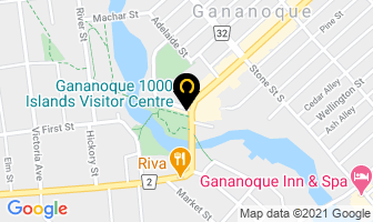 Gananoque Business Improvement Area in Gananoque map