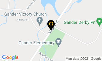 Gander Victory Church in Gander map
