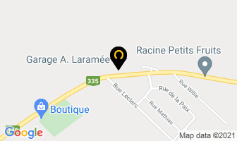 Garage A. Laram&eacute;e Inc in Saint-Nicolas map