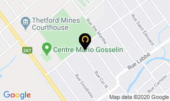 Garage Daniel Bourque in Thetford Mines map
