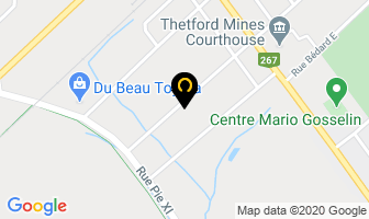 Garage Daniel Poulin in Thetford Mines map