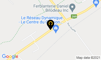 Garage Luc Bussieres in Thetford Mines map